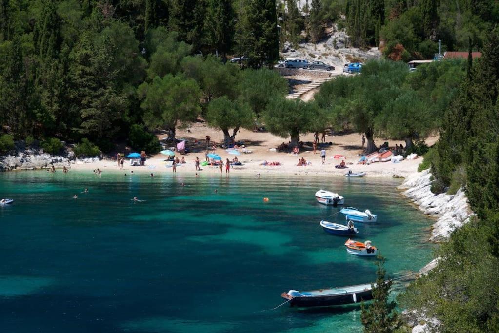 Villa Elisabeth Sea View Private Pool Fiskardo Kefalonia Katsaráta Dış mekan fotoğraf
