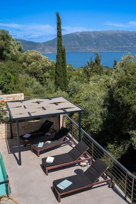 Villa Elisabeth Sea View Private Pool Fiskardo Kefalonia Katsaráta Dış mekan fotoğraf