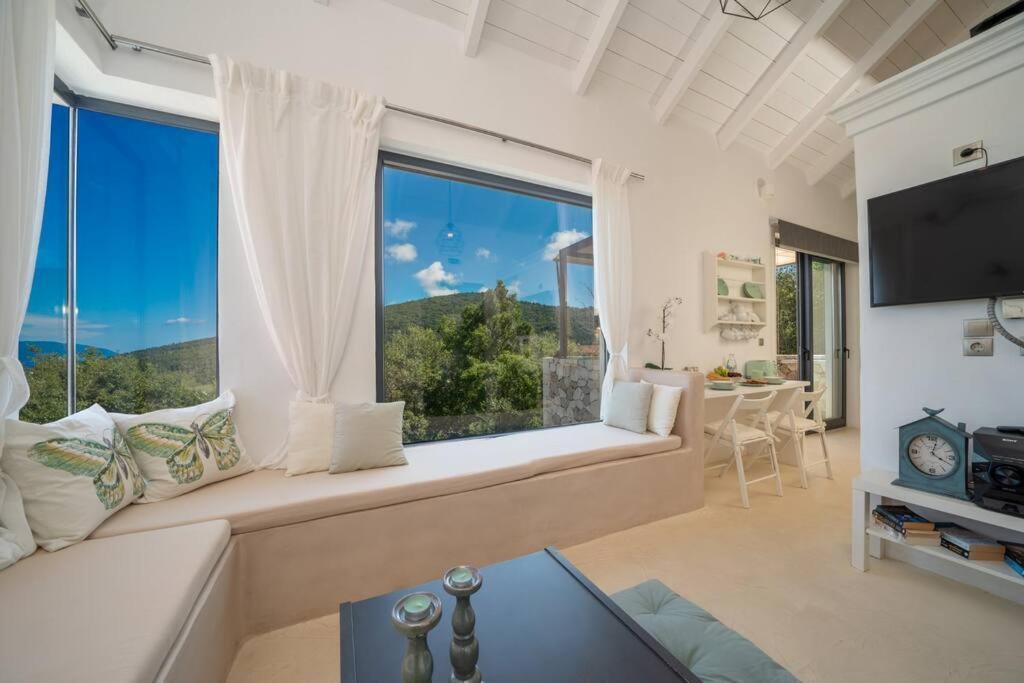 Villa Elisabeth Sea View Private Pool Fiskardo Kefalonia Katsaráta Dış mekan fotoğraf